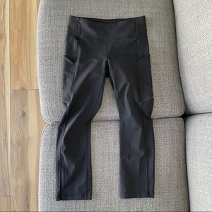 Lululemon, Speed Up Tight, size 4, black leggings. 69% nylon, 31% Lycra elastane